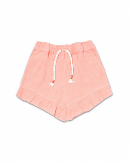 Short Oasis fille orange plat Short Oasis fille orange plat