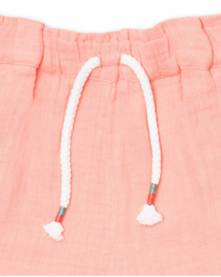 Short Oasis fille orange plat Short Oasis fille orange plat