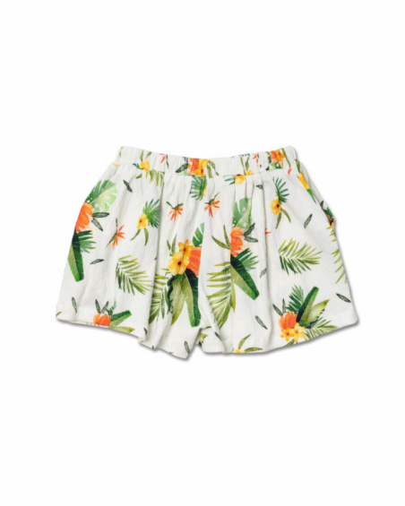 Short plat fille Oasis blanc Short plat fille Oasis blanc