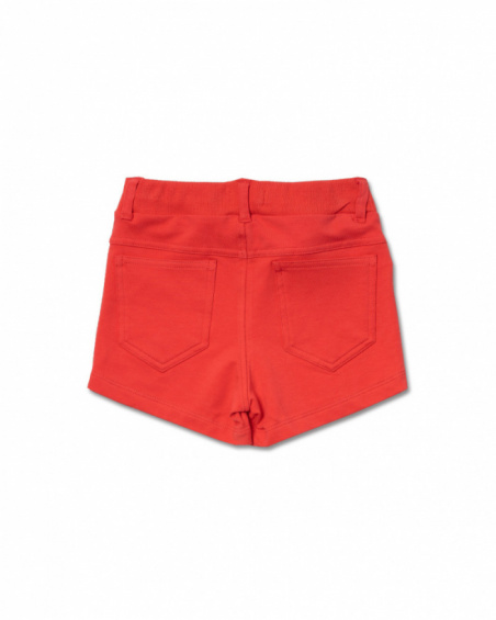 Barbie short en tricot rouge fille Basics Girl Barbie short en tricot rouge fille Basics Girl