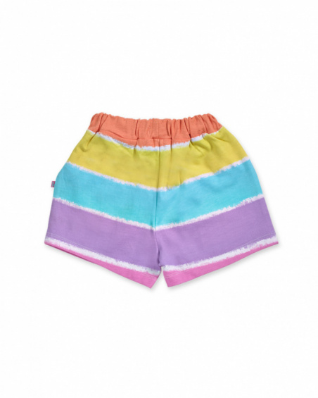 Short en maille rayée fille Paradiso beach Short en maille rayée fille Paradiso beach