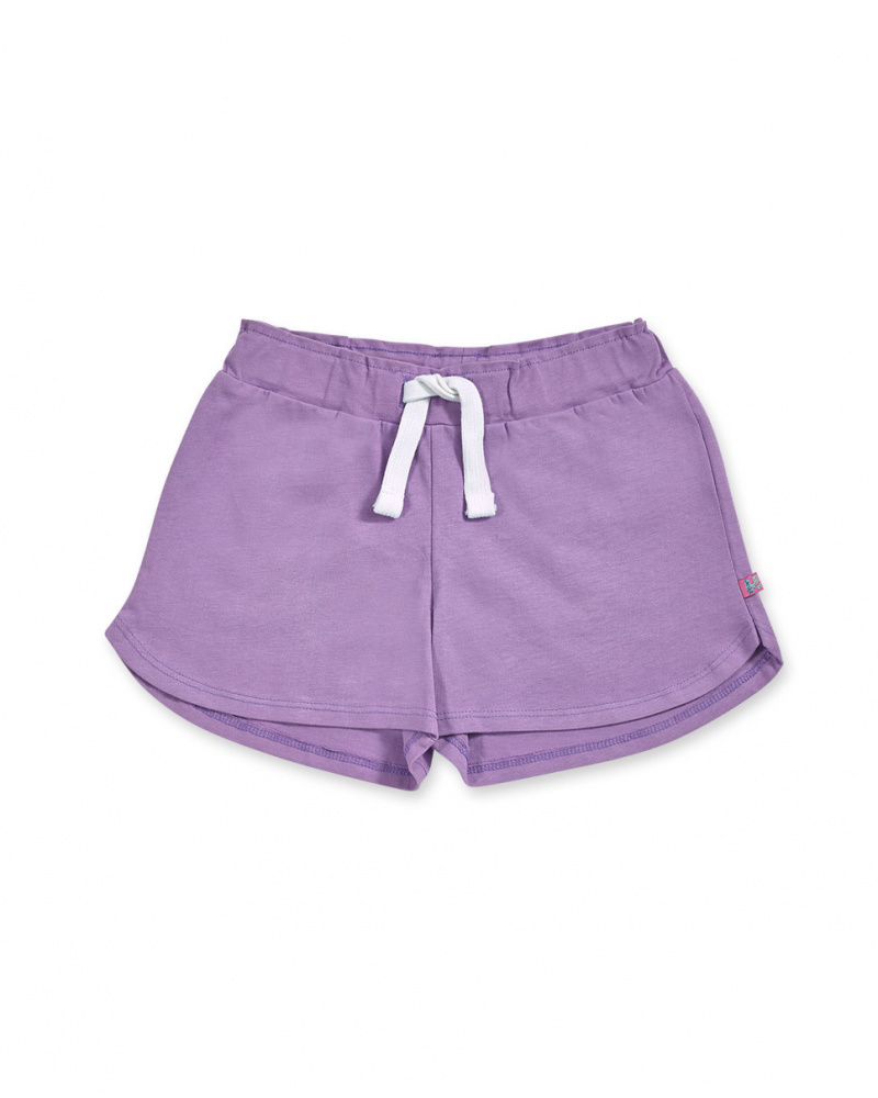 Short maille violet fille Paradiso beach