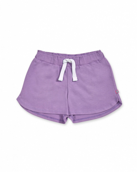 Short maille violet fille Paradiso beach Short maille violet fille Paradiso beach