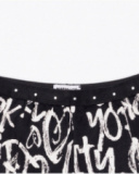 Short en maille imprimé noir pour fille One day in NYC Short en maille imprimé noir pour fille One day in NYC
