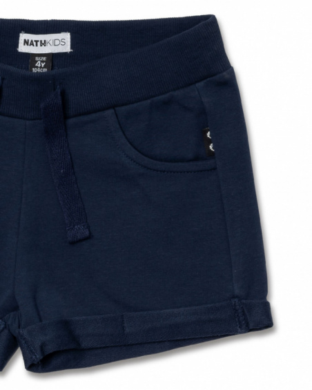 Short Dolly en maille bleu marine pour fille Basics Girl Short Dolly en maille bleu marine pour fille Basics Girl