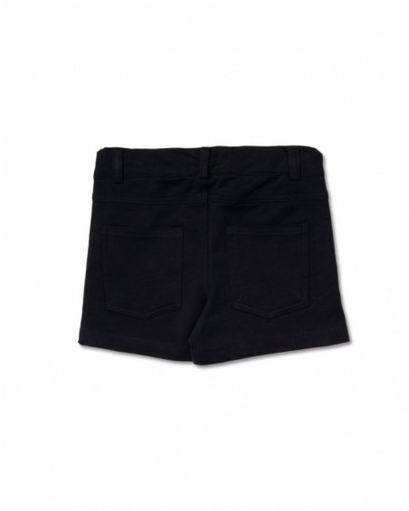Barbie short en tricot noir fille Basics Girl Barbie short en tricot noir fille Basics Girl