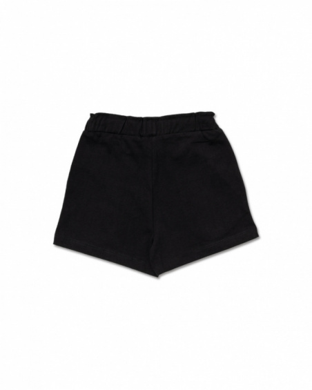 Leonor short en maille noir fille Basics Fille Leonor short en maille noir fille Basics Fille