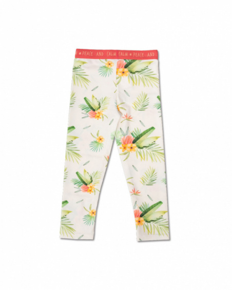 Legging long blanc en maille pour fille Oasis Legging long blanc en maille pour fille Oasis