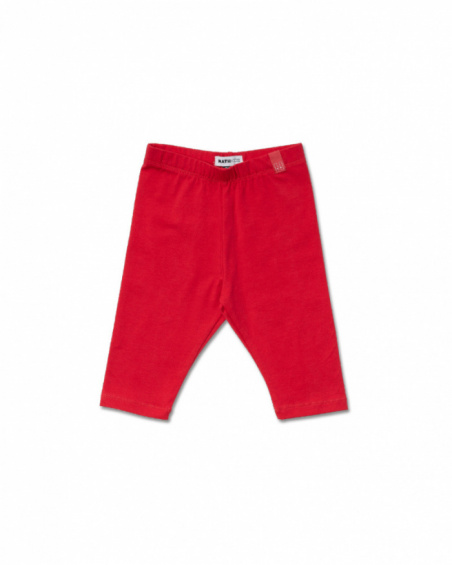 Legging de cyclisme à pois rouges pour fille Basics Girl Legging de cyclisme à pois rouges pour fille Basics Girl