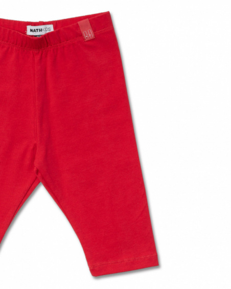 Legging de cyclisme à pois rouges pour fille Basics Girl Legging de cyclisme à pois rouges pour fille Basics Girl