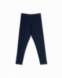 Legging long en maille bleu marine pour fille Basics Girl Legging long en maille bleu marine pour fille Basics Girl