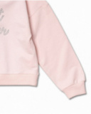 Sweat rose en maille pour fille Bad influencer Sweat rose en maille pour fille Bad influencer