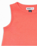 Débardeur en maille rouge pour fille Basics Girl Débardeur en maille rouge pour fille Basics Girl