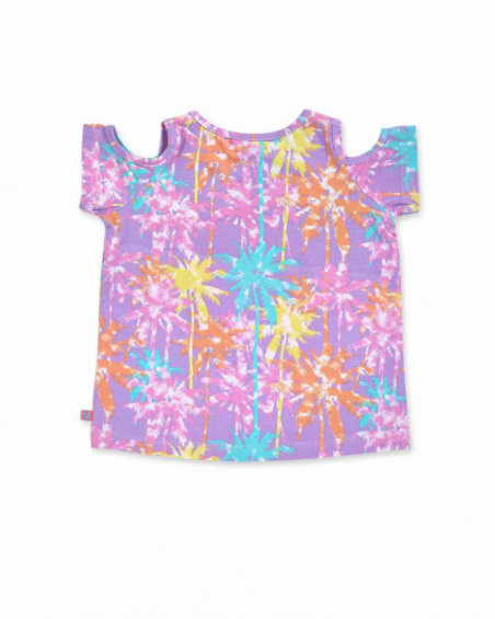 T-shirt en maille imprimé fille Paradiso beach T-shirt en maille imprimé fille Paradiso beach