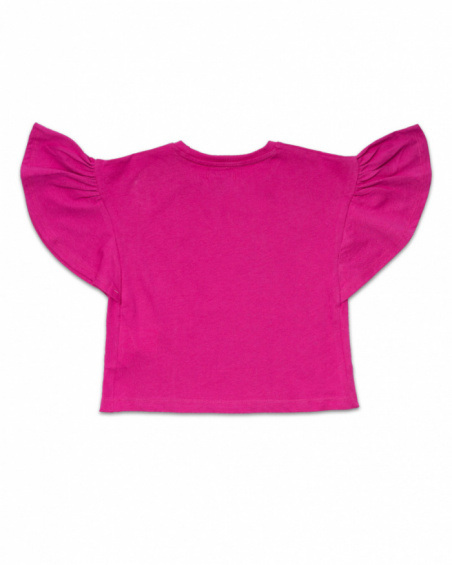 T-shirt violet en maille pour fille Full Bloom T-shirt violet en maille pour fille Full Bloom