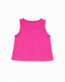 Débardeur violet en maille pour fille Basics Girl Débardeur violet en maille pour fille Basics Girl