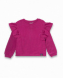 T-shirt long en jersey violet pour fille Full Bloom T-shirt long en jersey violet pour fille Full Bloom
