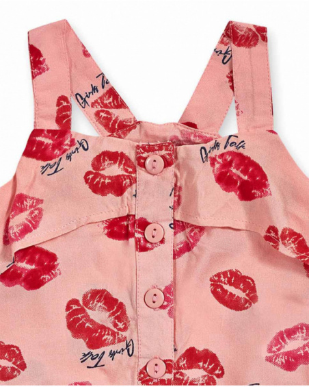 Débardeur plat rose pour fille Bad influencer Débardeur plat rose pour fille Bad influencer