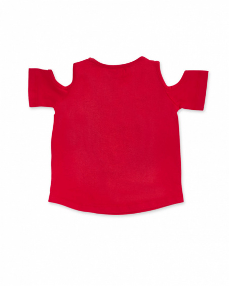 T-shirt en maille rouge pour fille Bad influencer T-shirt en maille rouge pour fille Bad influencer