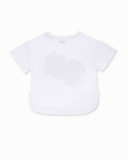 T-shirt blanc en maille fille bad influenceur T-shirt blanc en maille fille bad influenceur