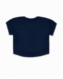 T-shirt bleu en maille bad influencer girl T-shirt bleu en maille bad influencer girl