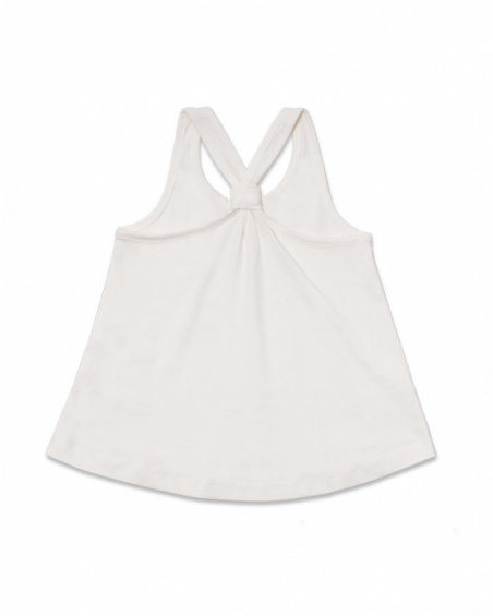 Débardeur en jersey blanc pour fille One day in NYC Débardeur en jersey blanc pour fille One day in NYC