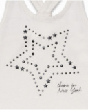 Débardeur en jersey blanc pour fille One day in NYC Débardeur en jersey blanc pour fille One day in NYC
