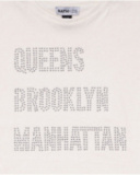 T-shirt blanc en maille pour fille One day in NYC T-shirt blanc en maille pour fille One day in NYC