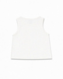 Débardeur blanc en maille pour fille Basics Girl Débardeur blanc en maille pour fille Basics Girl