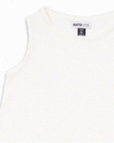 Débardeur blanc en maille pour fille Basics Girl Débardeur blanc en maille pour fille Basics Girl