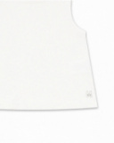 Débardeur blanc en maille pour fille Basics Girl Débardeur blanc en maille pour fille Basics Girl
