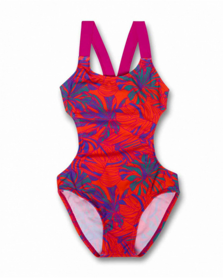 Maillot de bain imprimé tropical pour fille Full Bloom Maillot de bain imprimé tropical pour fille Full Bloom