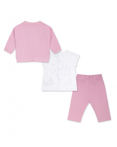 Ensemble peluche tricot rose fille Tortues Ensemble peluche tricot rose fille Tortues