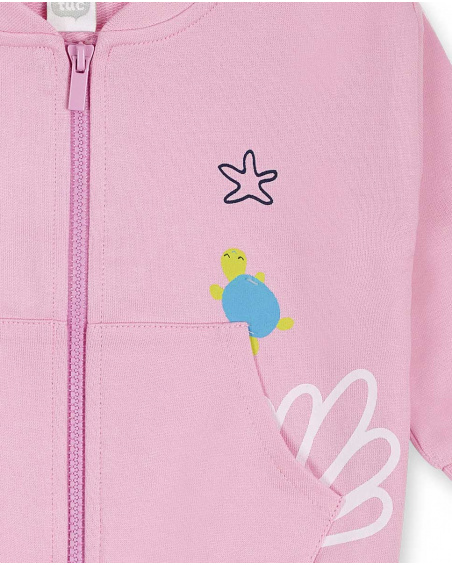 Ensemble peluche tricot rose fille Tortues Ensemble peluche tricot rose fille Tortues