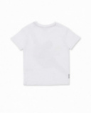 Poche de t-shirt en maille blanche pour garçon Beach Day Poche de t-shirt en maille blanche pour garçon Beach Day
