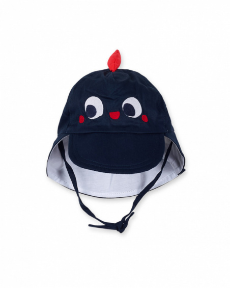 Casquette plate bleue garçon Blub Casquette plate bleue garçon Blub