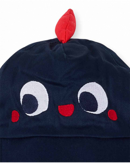 Casquette plate bleue garçon Blub Casquette plate bleue garçon Blub
