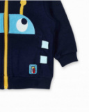 Sweat molleton bleu pour garçon Tiny Critters Sweat molleton bleu pour garçon Tiny Critters