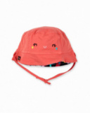 Bonnet réversible imprimé pois rouges pour fille Juicy Bonnet réversible imprimé pois rouges pour fille Juicy