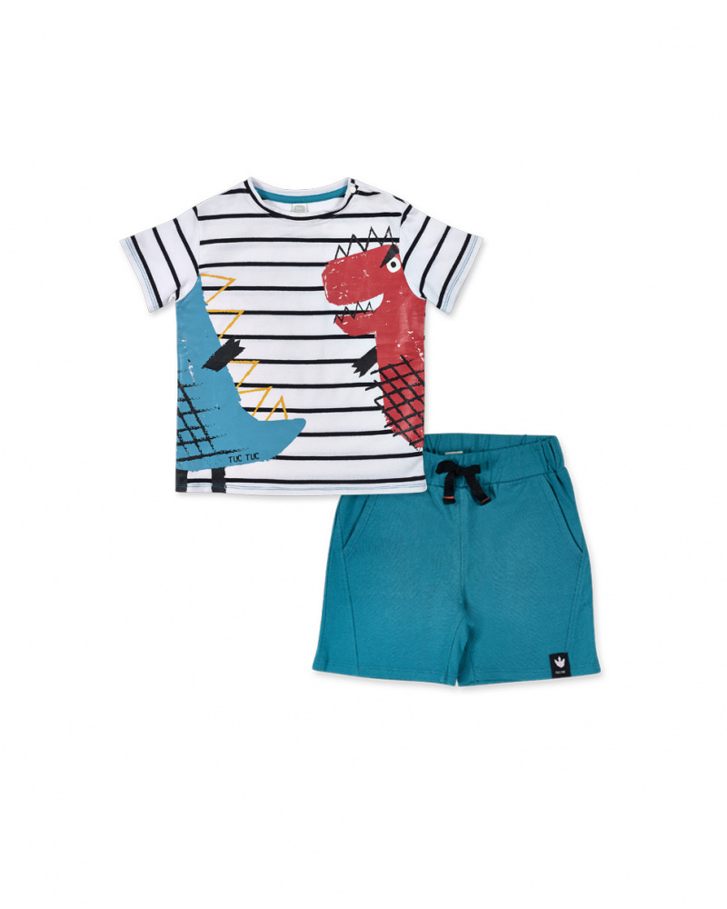 Ensemble tricot vert pour garçon Juicy