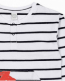 T-shirt long en maille blanc pour garçon Juicy T-shirt long en maille blanc pour garçon Juicy