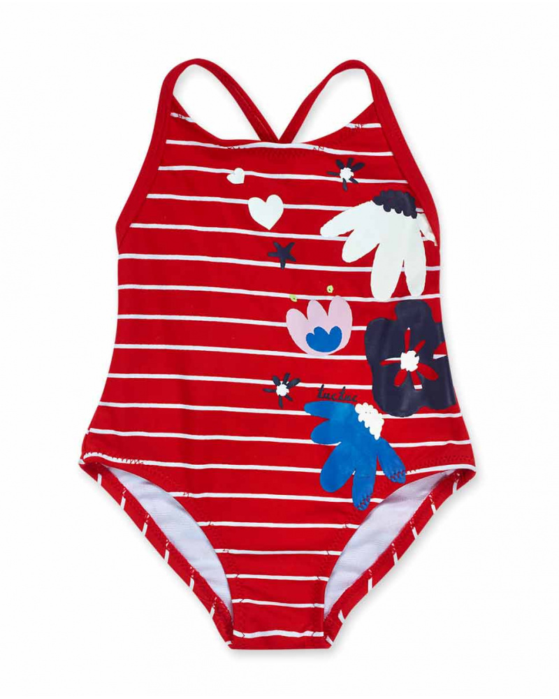Maillot de bain fille rouge Beach Day