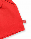 Short en maille rouge pour fille Basics Baby Short en maille rouge pour fille Basics Baby