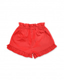 Short en sergé rouge pour fille Basics Bébé Short en sergé rouge pour fille Basics Bébé