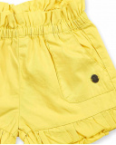 Short sergé jaune pour fille Basics Bébé Short sergé jaune pour fille Basics Bébé
