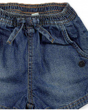 Short plat bleu marine pour fille Basics Bébé Short plat bleu marine pour fille Basics Bébé