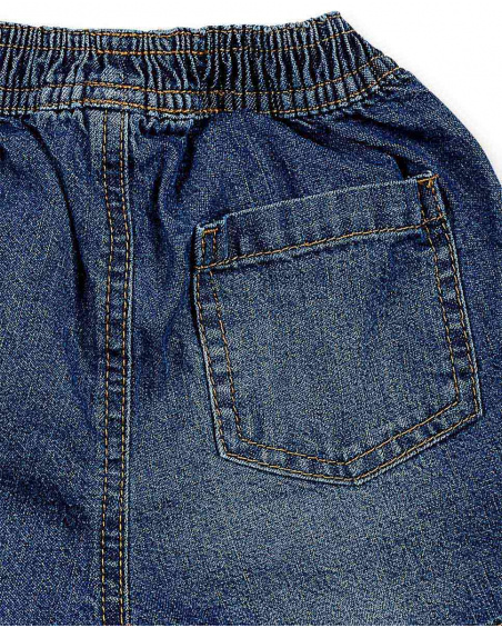 Short plat bleu marine pour fille Basics Bébé Short plat bleu marine pour fille Basics Bébé