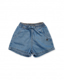 Short plat bleu pour fille Basics Bébé Short plat bleu pour fille Basics Bébé