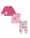 Ensemble tricoté fushia fille Time to plant Ensemble tricoté fushia fille Time to plant