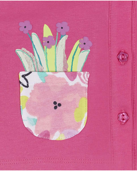 Ensemble tricoté fushia fille Time to plant Ensemble tricoté fushia fille Time to plant